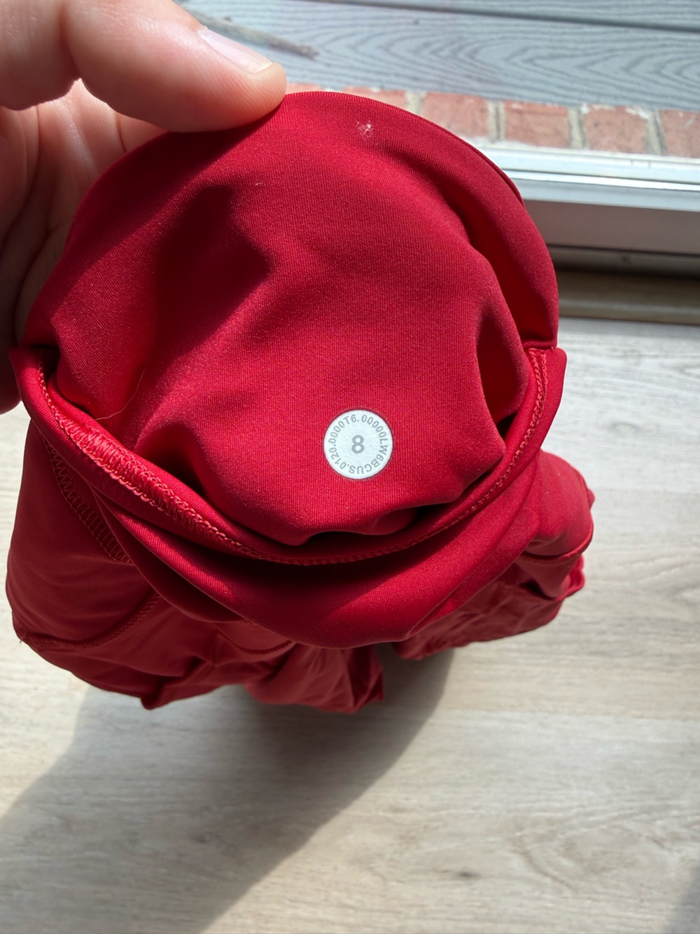 Lululemon Fast & Free High Rise Crop - Red 8 - Picture 5 of 5